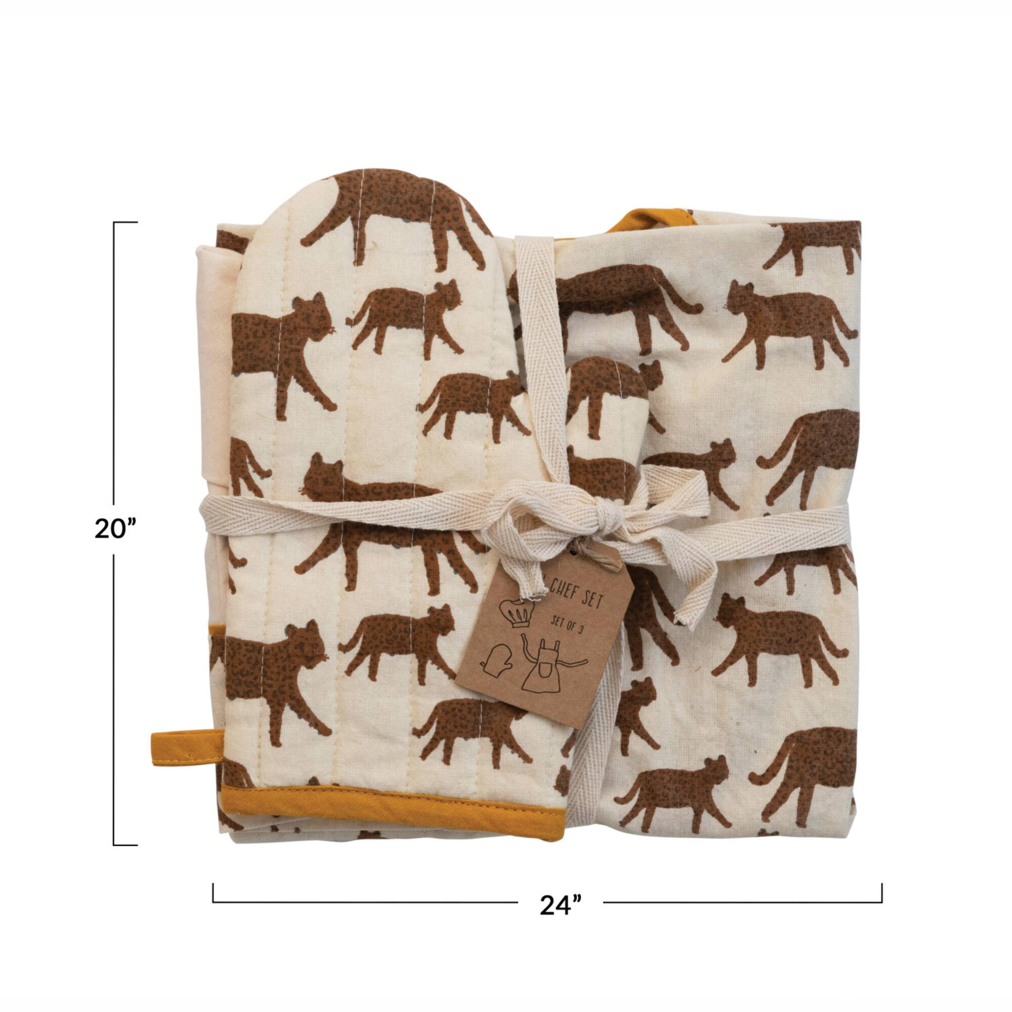 Hello Honey® Jaguar Print Cotton Child's Apron